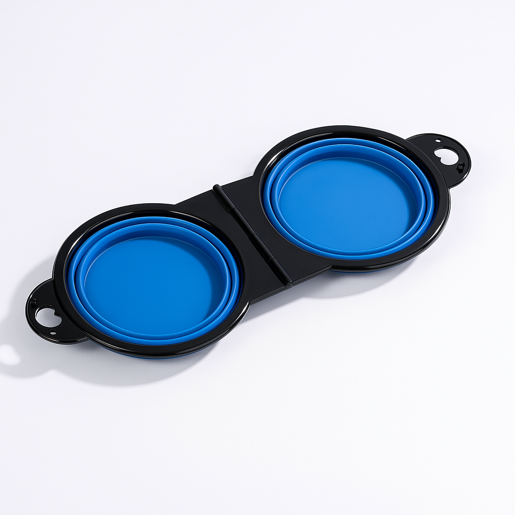 2 in 1 Collapsible Travel Bowls