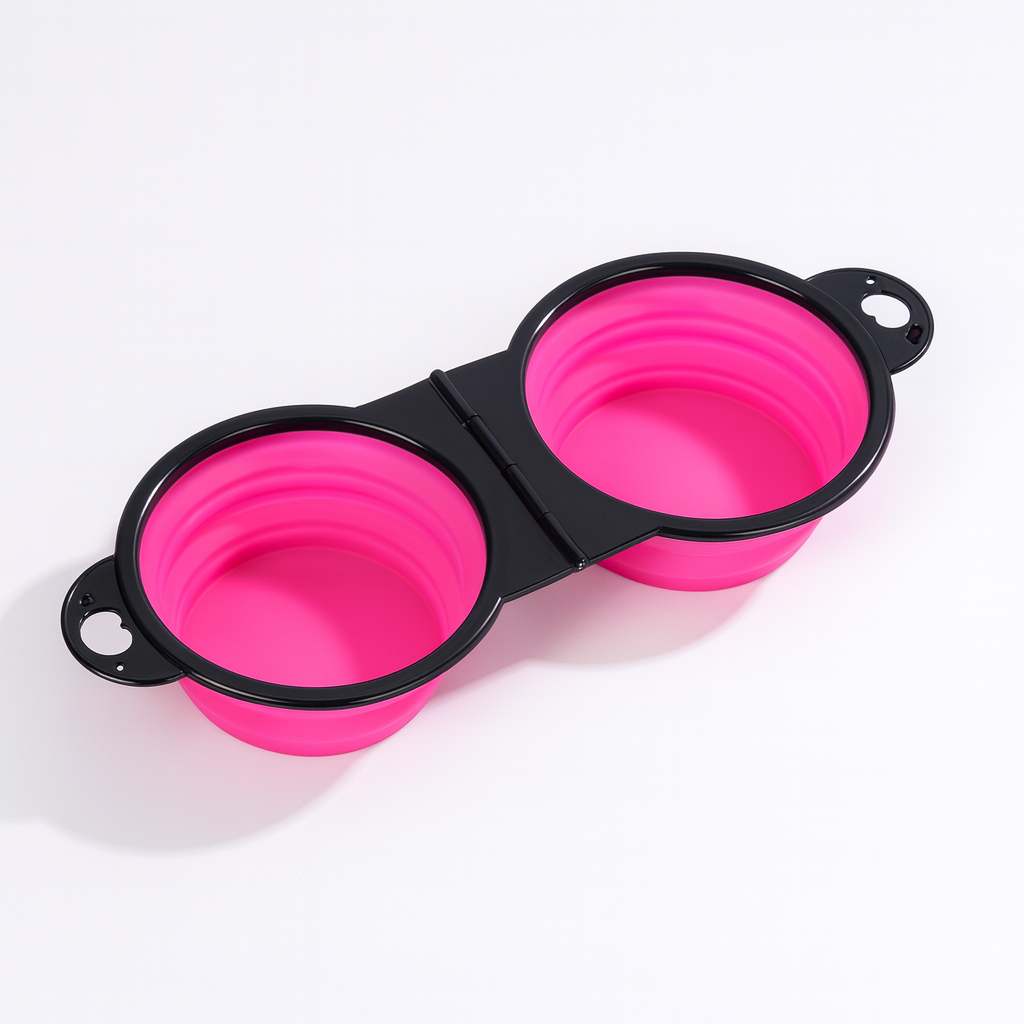 2 in 1 Collapsible Travel Bowls