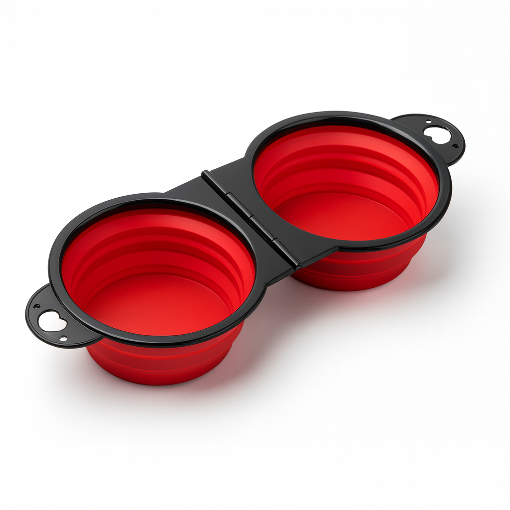 2 in 1 Collapsible Travel Bowls