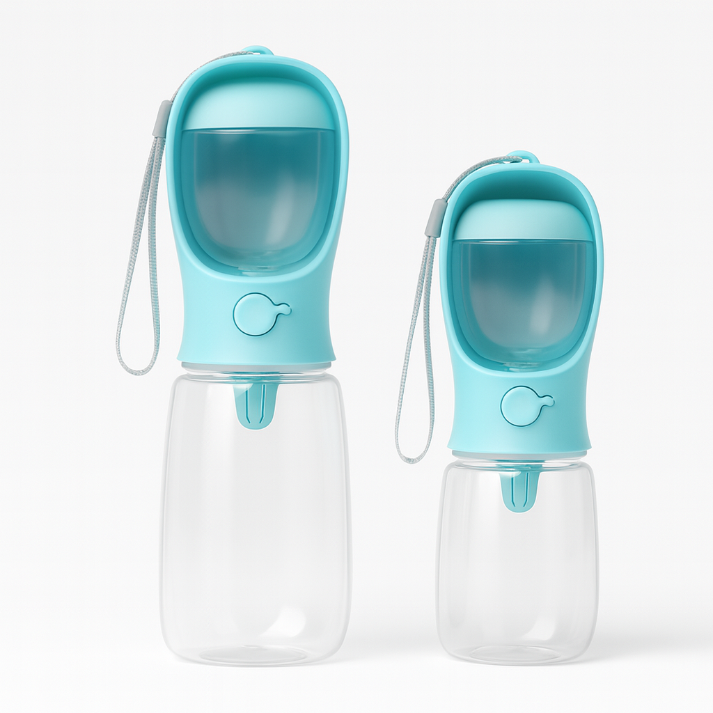 Portable 2 in 1 water bottle and food storage device