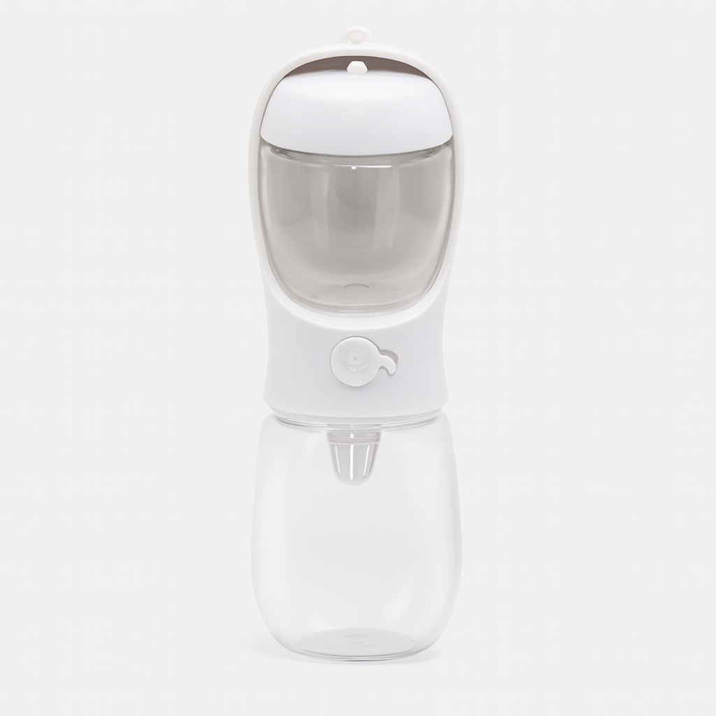 Portable 2 in 1 water bottle and food storage device